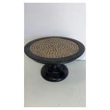 12 x 7" wooden decorative pedestal