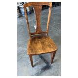 Vintage wooden chair approximately 35.5 x 16.5 x