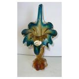 Murano glass vase  13 x 7"