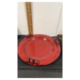 Ceramic decorative platter  15" x 15"  unbranded