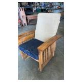 Wooden glider/rocket with cushion approximately