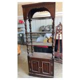 Wooden shelf with doors approximately 80 x 32 x