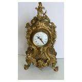 Imperial  brass clock  19 x 10.5"