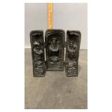 Chinese Folding Buddha Shrine 7" Tall