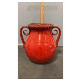 Chrome Red North Carolina Art Pottery Vase 12"