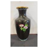Cloisonné posy vase  art deco   12.5" tall