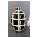 Large Ceramic? Black & White 18.5? Tall Vase