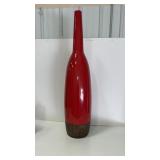 Pottery barn Red ceramic  46 tall x 12" wide