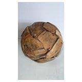 Wood ball approximately 9" in diameter