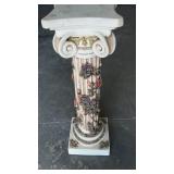 Capodimonte style resin pedestal approximately 34