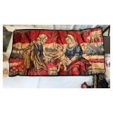 Christian Shepard Tapestry approx 26" x 19.5"