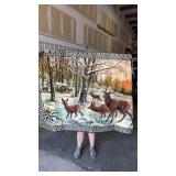 Elk Forest Design approx 68" x 48"