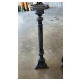 39 x 7"  pot metal candle holder