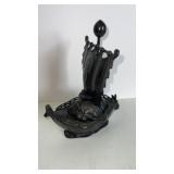 Meiji Japanese cast iron takarabune treasure ship