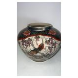 Oriental vase  9.5 x 10.5"