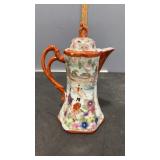 Japanese Kutani Porcelain Hand Painted Geisha