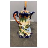 Japanese Chocolate/Coffee Pot with Geisha Painted