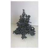 Lead fire ant colony mold sculpture  10 x 10"