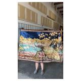 Peacock Design Tapestry approx 64" x 45"