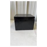 Black Metal Storage Box 9.5" x 8.5" x 7.5"