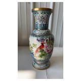 Chinese Cloisonné enamel vase with Bird Design