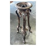 Approximately 27 1/2 x 20 1/2  brass plant stand