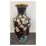 Cloisonné posy vase  art deco   12.5? tall
