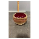 Carlo Scarpa Bollicine Murano Glass Bowl 4" Tall