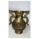 Oriental case with dragon handles  16.5 x 13.5"