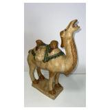 Ceramic  camel statue  19.5 x 16.5"