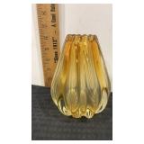 Mid century modern Murano glass vase  6" tall