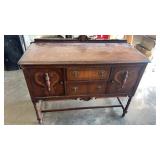 Approximately 47.5 x 20 x  36" wooden buffet