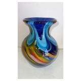 Murano glass vase 10 x 8"