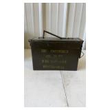 Metal Ammo Container approx 11" x 4" x 7"