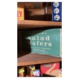 Vintage boxes including bunts chocolate, planters