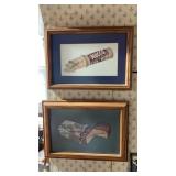 Approximately 7.25 x 10.25ï¿½  wood framed picture