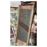 Wooden cabbage slicer