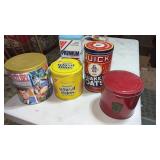 Miscellaneous advertising tins  wheat thins,