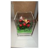 Wind Up Flower and Butterfly Music Box