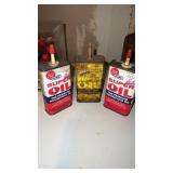 5 Metal Tins, 3 Small Oil Can, 2 Containers