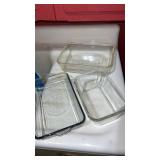 Glass bake and fire king baking dishes