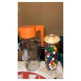 Anchor hocking atomic juice pitcher and glass