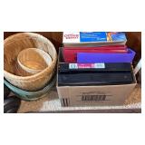 Baskets and office folders
