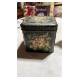 Antique Decor and tobacco tin