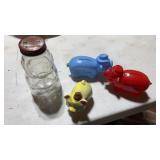 Advertising plastic piggy banks ceramic pig