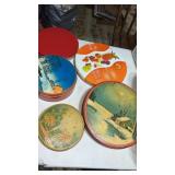 Miscellaneous advertising tins