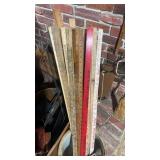 Large lot of advertising  yard sticks