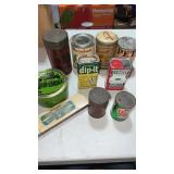 Miscellaneous advertising tins