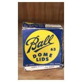 Vintage Ball dome lids  box has some damage