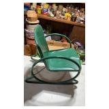Green Metal Rocking Chair 19.5" x 12.5ï¿½ x 18.5ï¿½